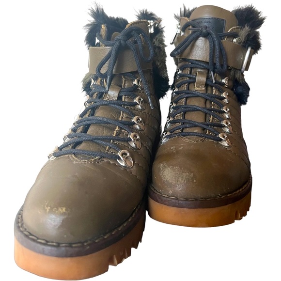 RUDSAK Olive Green with Black Fur Boot - Picture 4 of 6